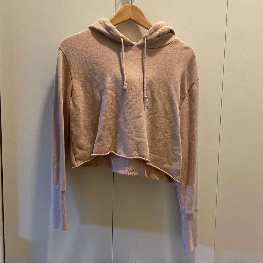 L.A. Hearts Cropped Hooded Sweatshirt